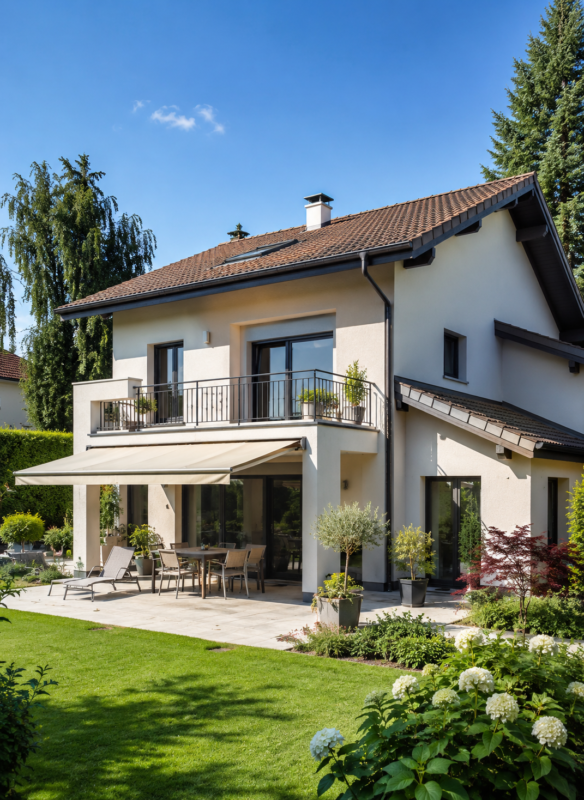 Villa résidentielle à Chêne-Bourg gérée par la régie immobilière Progrimm à Genève